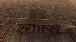 CGI reconstruction of the Theatre of Pompey in Ancient Rome