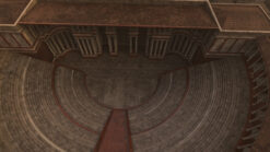 CGI reconstruction of the Theatre of Pompey in Ancient Rome