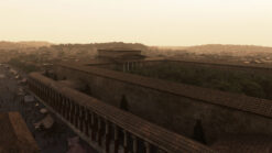 CGI reconstruction of the Theatre of Pompey in Ancient Rome