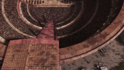 CGI reconstruction of the Theatre of Pompey in Ancient Rome