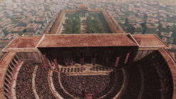 CGI reconstruction of the Theatre of Pompey in Ancient Rome
