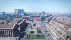 CGI reconstruction of the Forum in Ancient Republic Rome