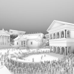 3D model view of the Curie and Comitium in the Forum Ancient Rome Republic
