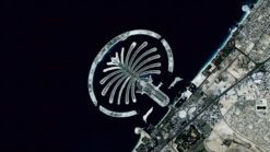 Satellite timelapse footage of The Palm Jumeirah