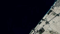 Satellite timelapse footage of The Palm Jumeirah