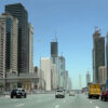Timelapse footage of Dubai developing whilst driving along Sheikh Zayed Road
