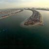 Aerial timelapse footage of The Palm Jumeirah