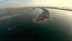 Aerial timelapse footage of The Palm Jumeirah